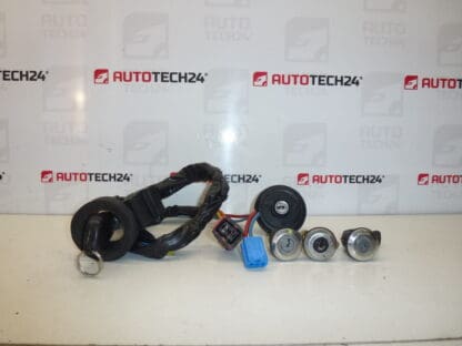 Set serratura 1 chiave Citroën Berlingo Peugeot Partner fino al 2002 4162AN 4162AP