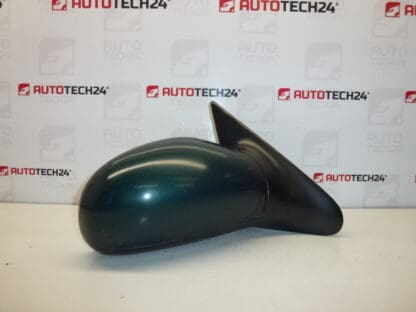 Specchietto laterale destro verde metallizzato Peugeot 406 8149T1